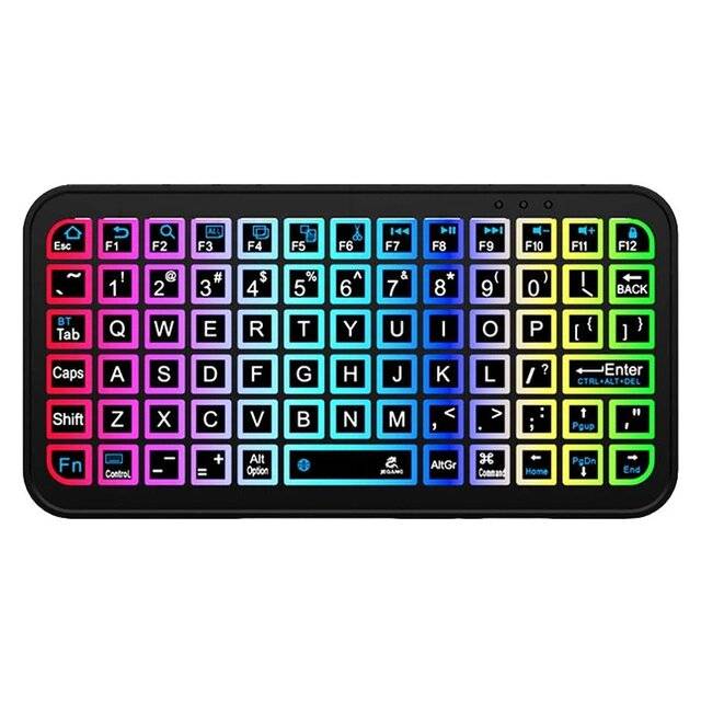 Jeqang 60% Membrane Keyboard Bluetooth RGB Black - 1