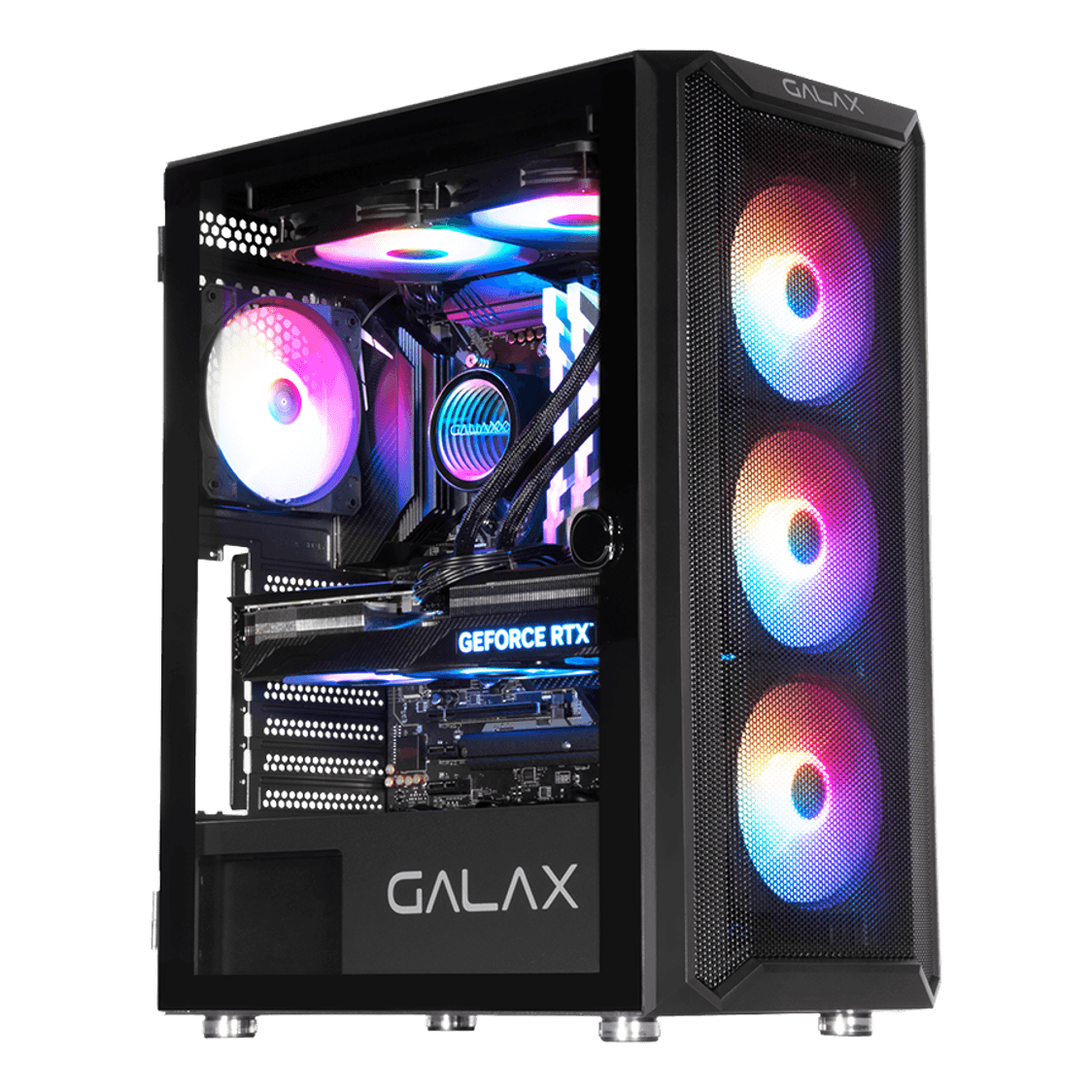 Galax Revolution-06 Mid-Tower ATX Case White Tempered Glass ARGB - 1