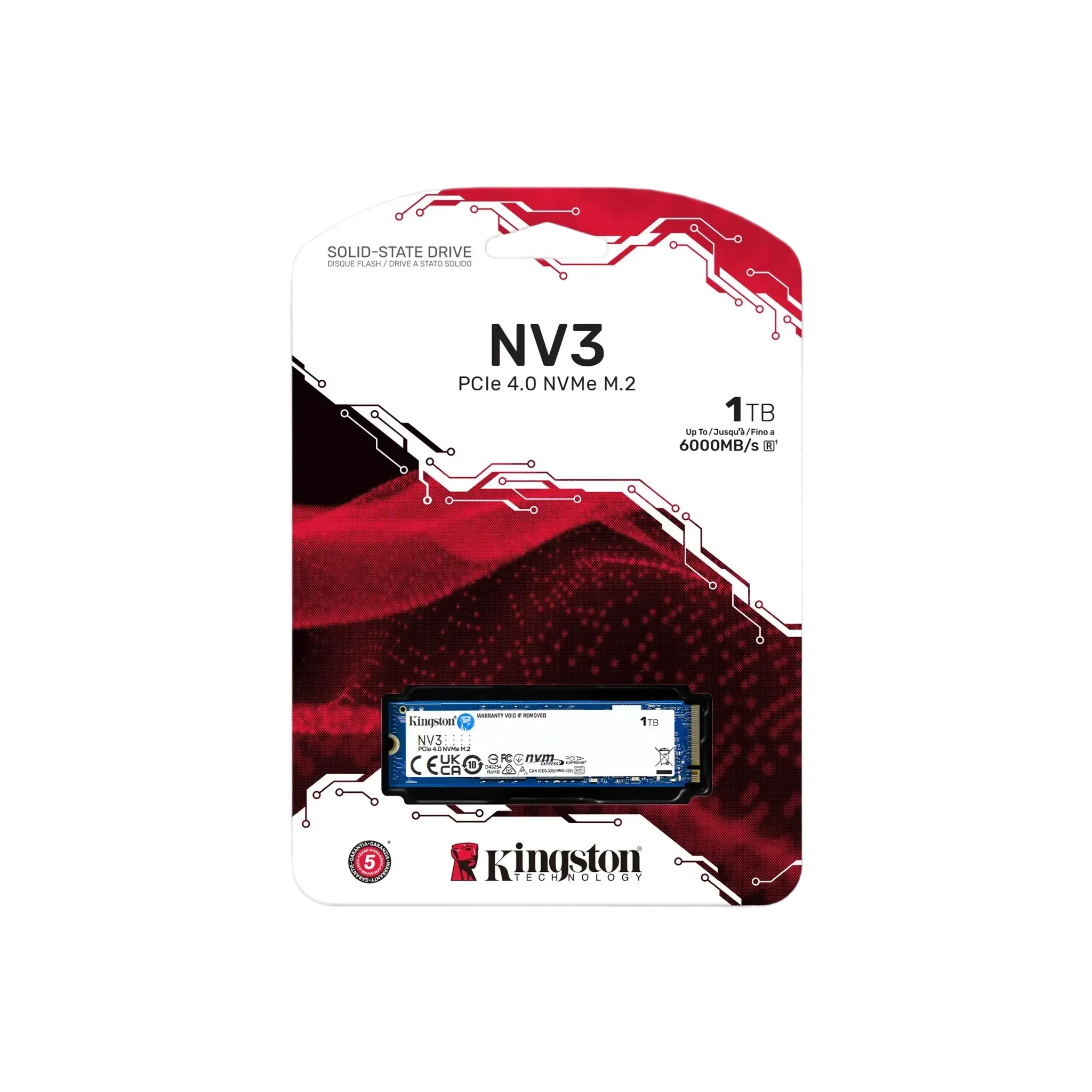 SSD Kingston NV3 500GB NVMe M.2 - 1