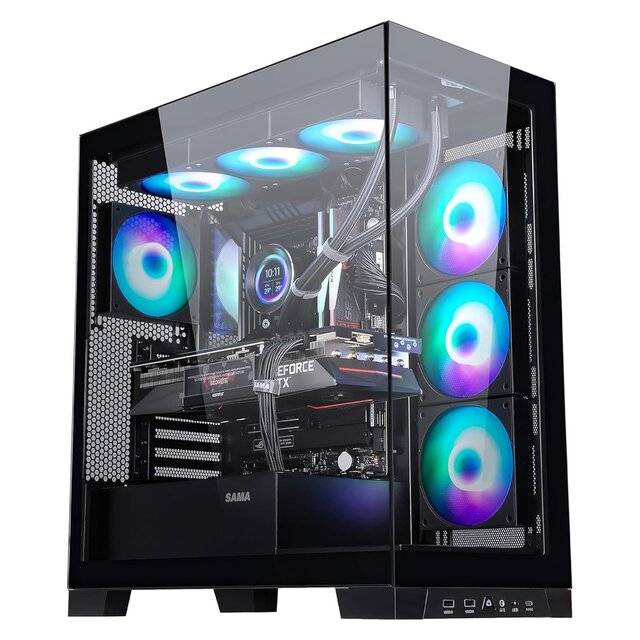 SAMA 4503 Mid-Tower ATX Case Black - 1