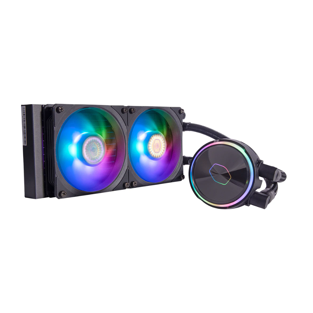 Cooler Master PL240 Flux 240mm AIO Liquid RGB Black Cooler - 1