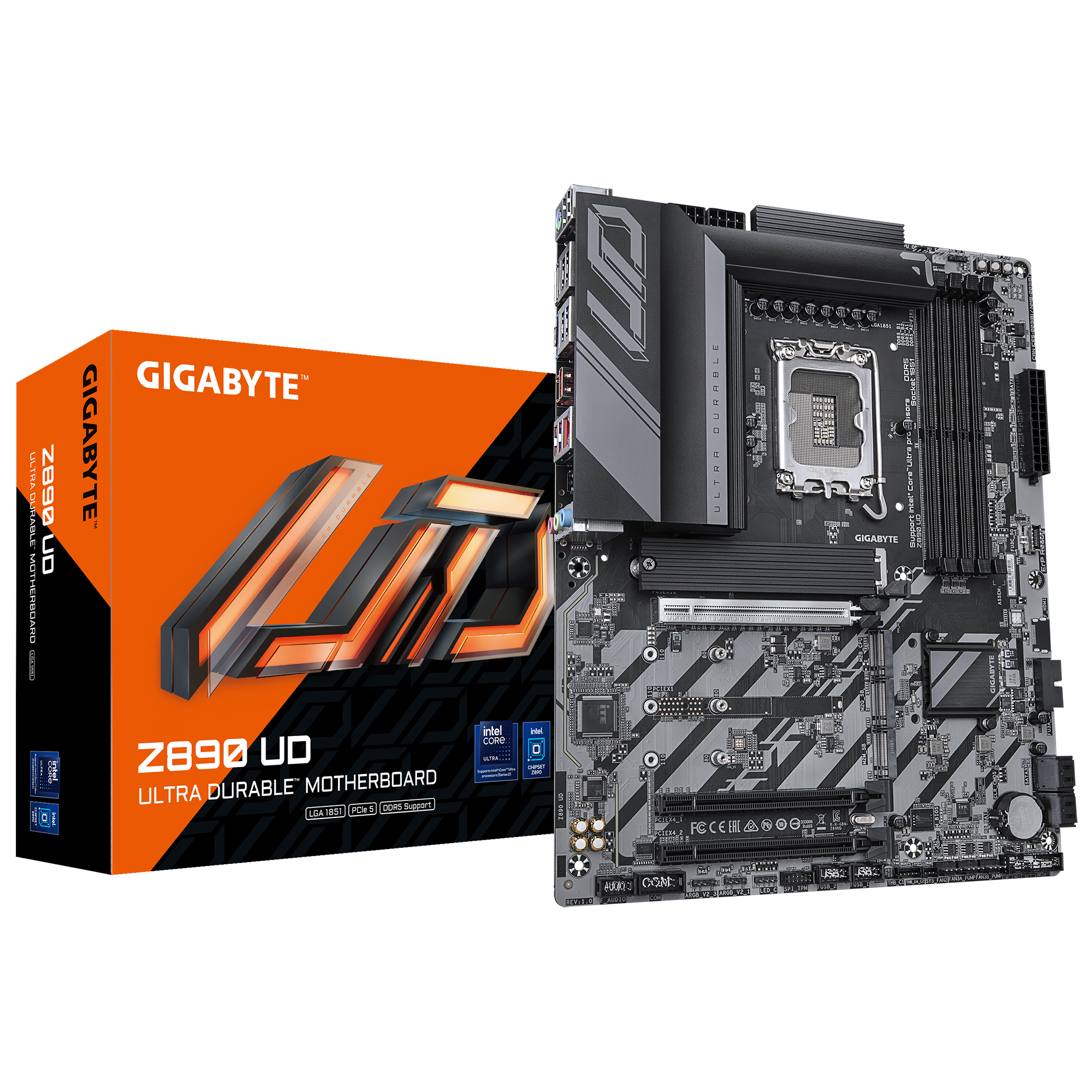 Gigabyte Z890 UD Z890 Express LGA1851 ATX DDR5 Motherboard - 1