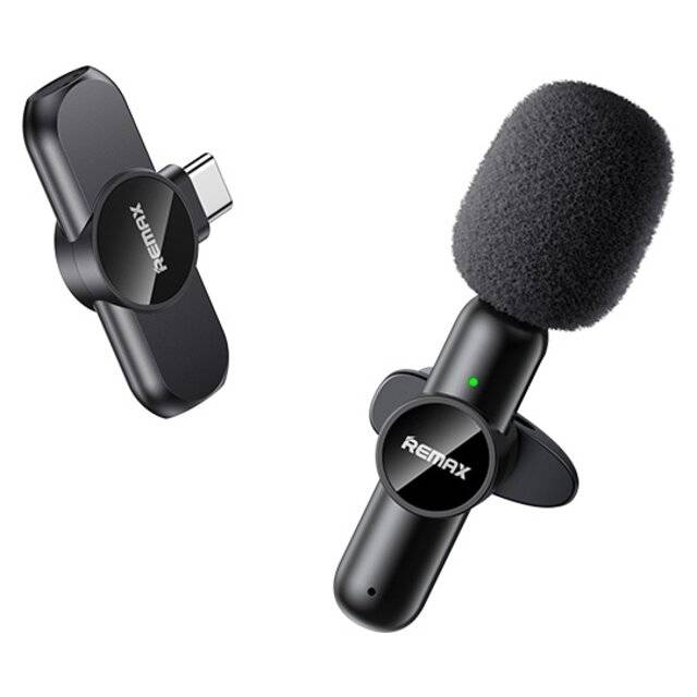 Remax Ryusic Series K09 Wireless Microphone Headset Type-C Black - 1