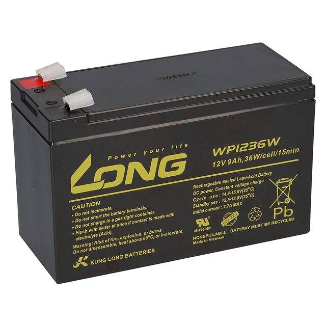 بطارية LONG WP1236W 12V 9Ah Sealed Lead Acid AGM - 1