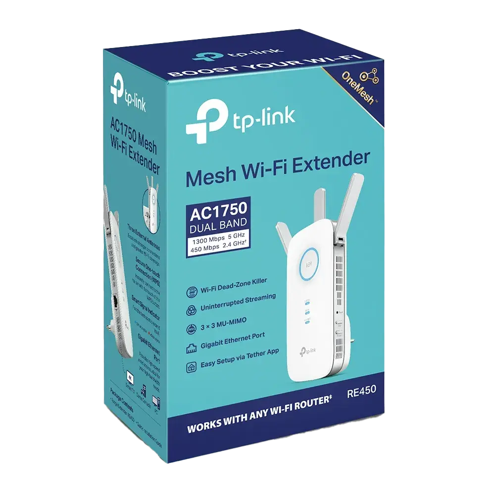 راوتر TP-Link RE450 Wi-Fi 5 Dual-Band AC1750 - 1