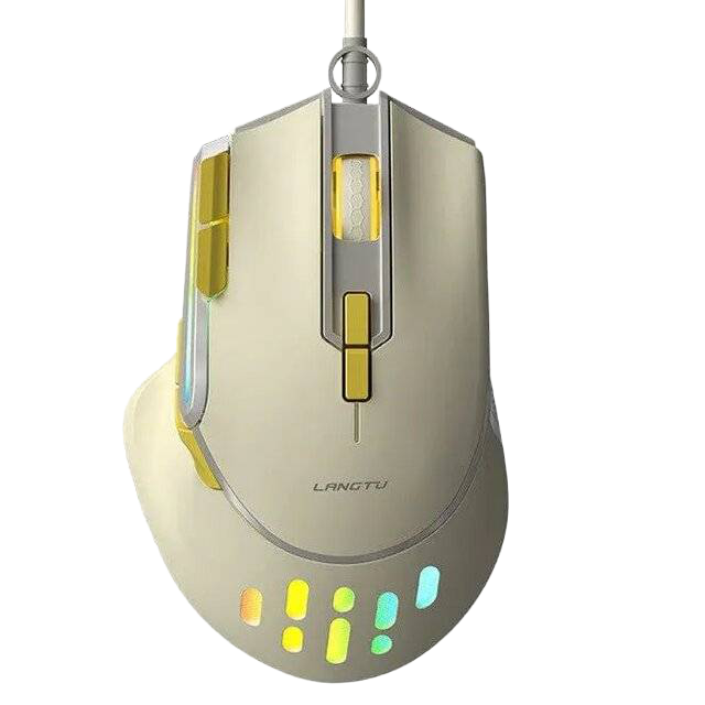 Langtu G3 Wired Mouse 8200 DPI Milk White - 1