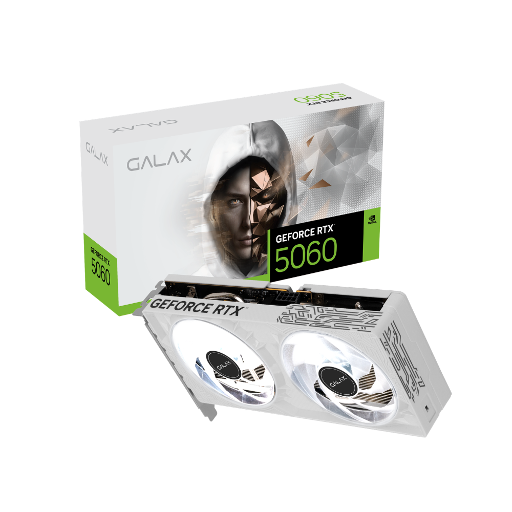 كارت شاشة GALAX GeForce RTX 5060 8GB GDDR7 OC أبيض - 1