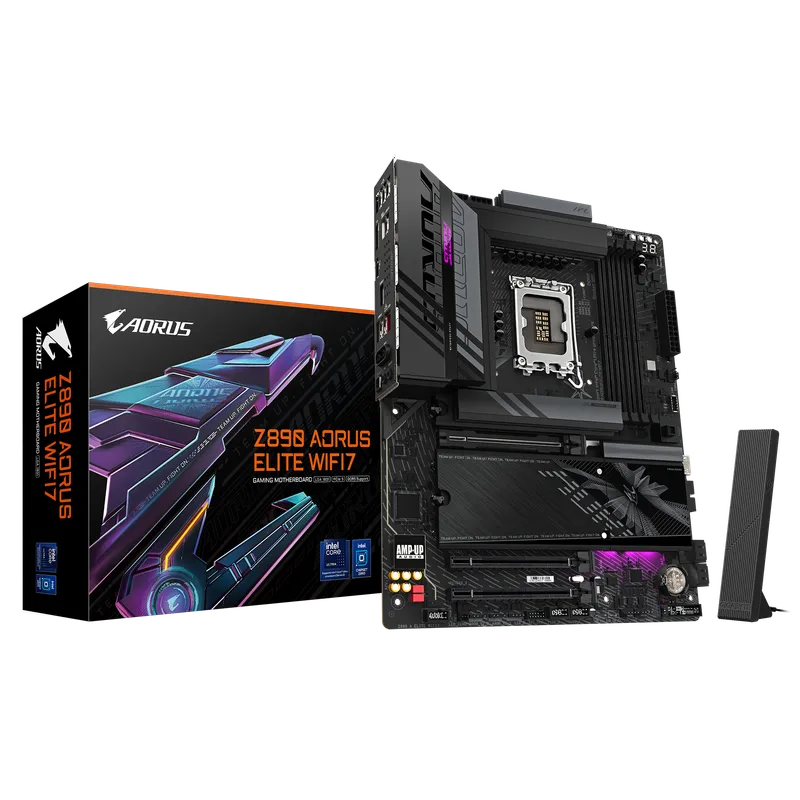 Gigabyte Aorus Elite Z890 LGA1851 ATX Motherboard WiFi 7 Black - 1