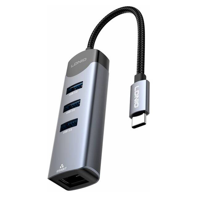 سويتش LDNIO DS-144C 4-Port USB 3.0 رمادي - 1