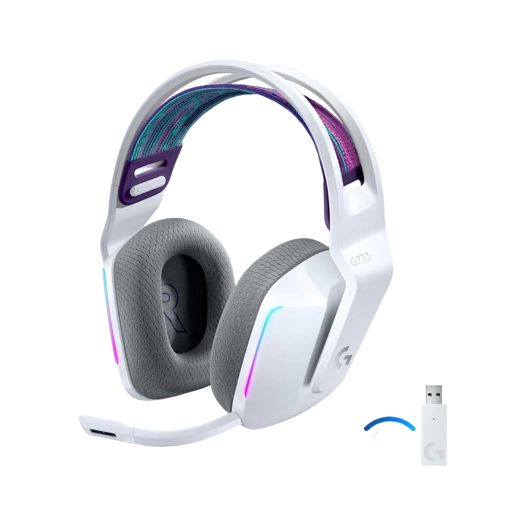 Logitech G733 LIGHTSPEED Wireless Gaming Headset White - 1