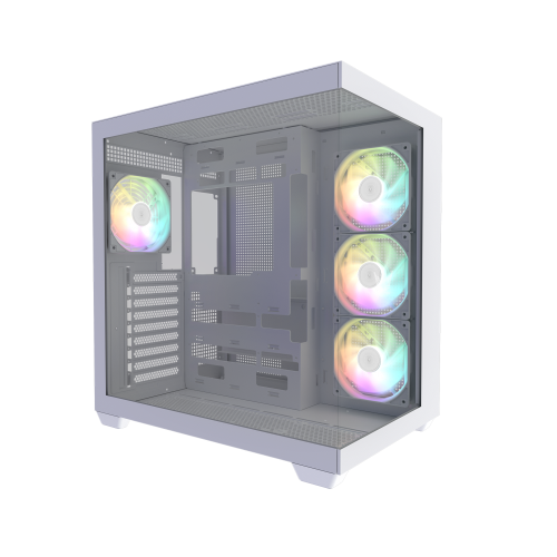 كيس Galax HOF AllSynq ATX أبيض مع إضاءة ARGB - 1