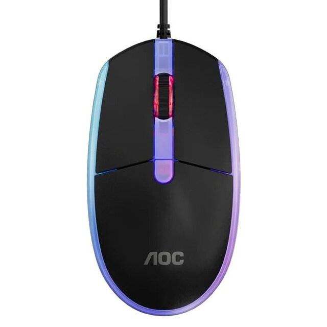 ماوس AOC GM150 2000 DPI سلكي RGB أسود - 1