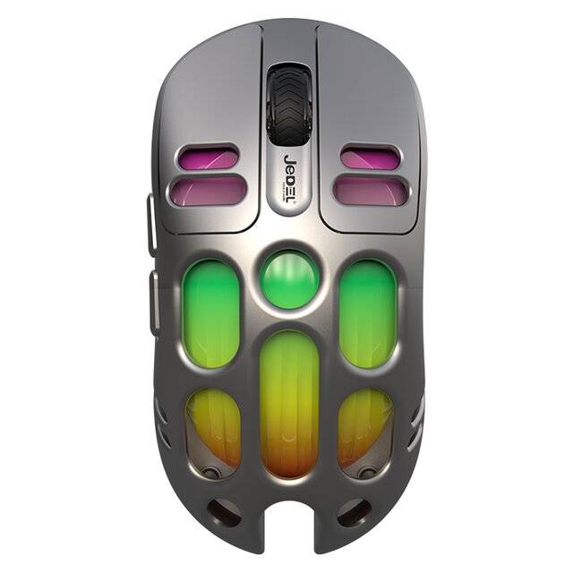 Jedel WD153 Gaming Mouse 1600 DPI Dual-Mode RGB Wireless Gray - 1