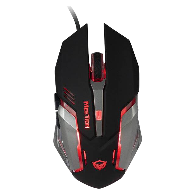 Meetion M915 Mouse Wired 2400 DPI Ergonomic Black - 1