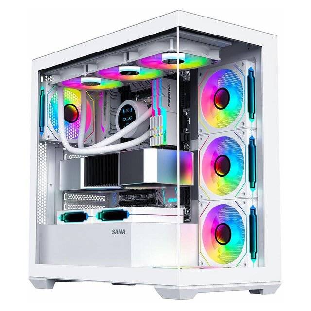 كيس SAMA NEVIEW SV01 Mid-Tower ATX أبيض - 1