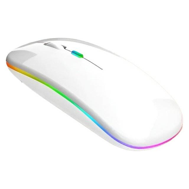 ماوس Jertech JR3 1600 DPI لاسلكي وضع مزدوج أبيض - 1