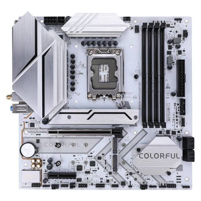Colorful Battle-AX B760 Micro-ATX LGA1700 DDR5 White Motherboard - 1