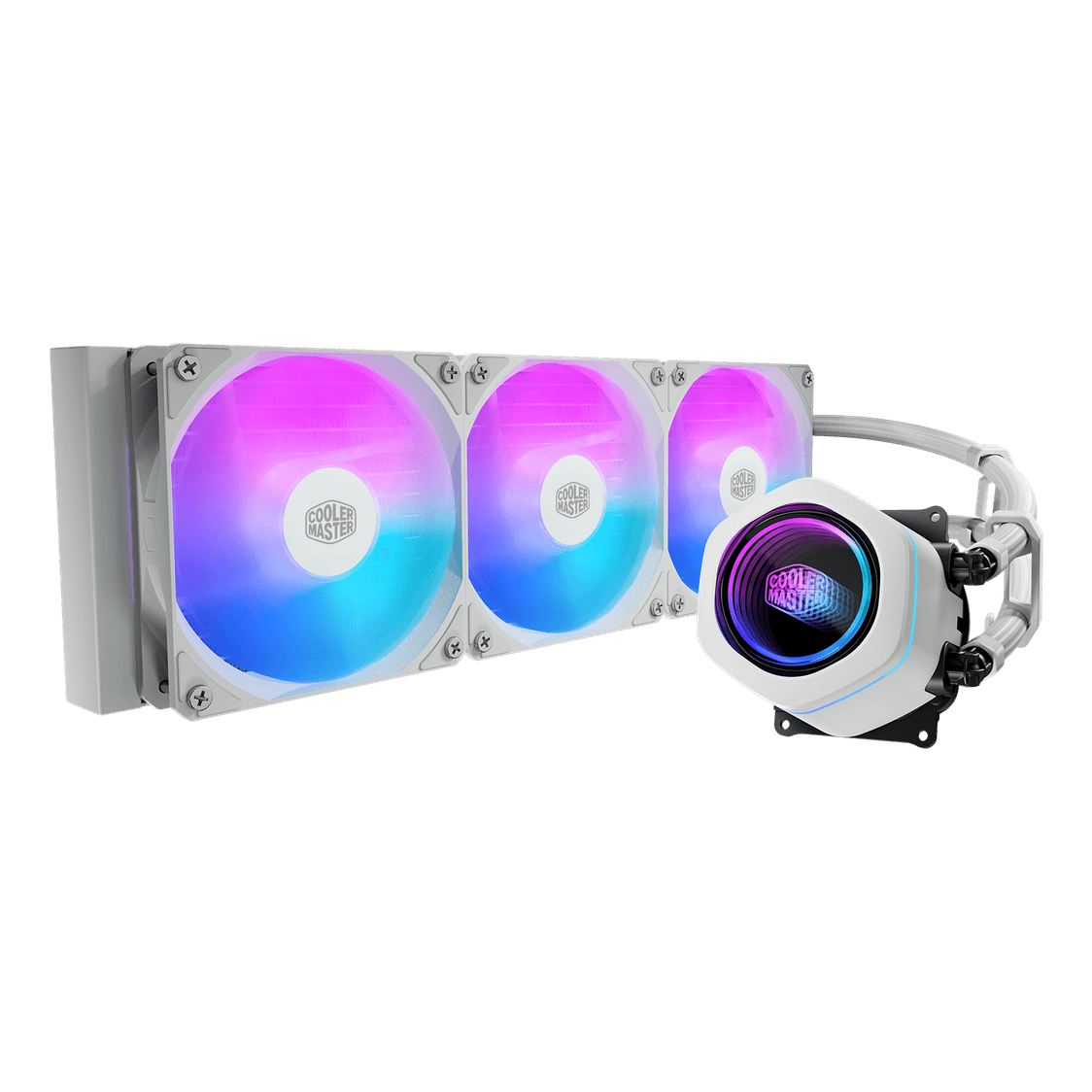 Cooler Master MasterLiquid Core Nex 360mm AIO Liquid Cooler ARGB White - 1