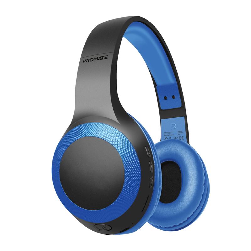 سماعات Promate LaBoca Over-Ear بلوتوث 5.0 40mm 5H أسود - 1