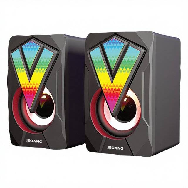 Jeqang JS-701 2.0 Channel 5W USB RGB Speaker Black - 1