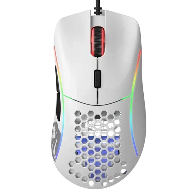 Glorious Model D Gaming Mouse Wired Glossy White RGB - 1