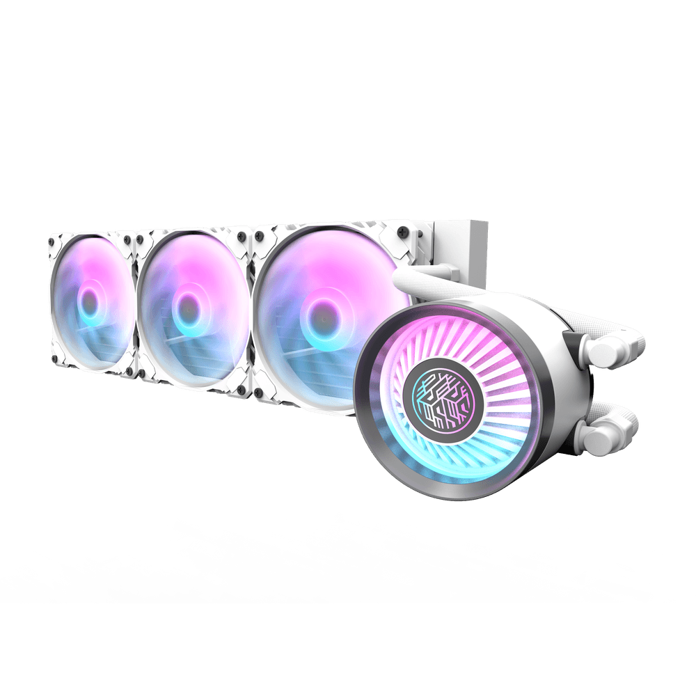 DarkFlash DN360S 360mm AIO Liquid Cooler LCD White - 1