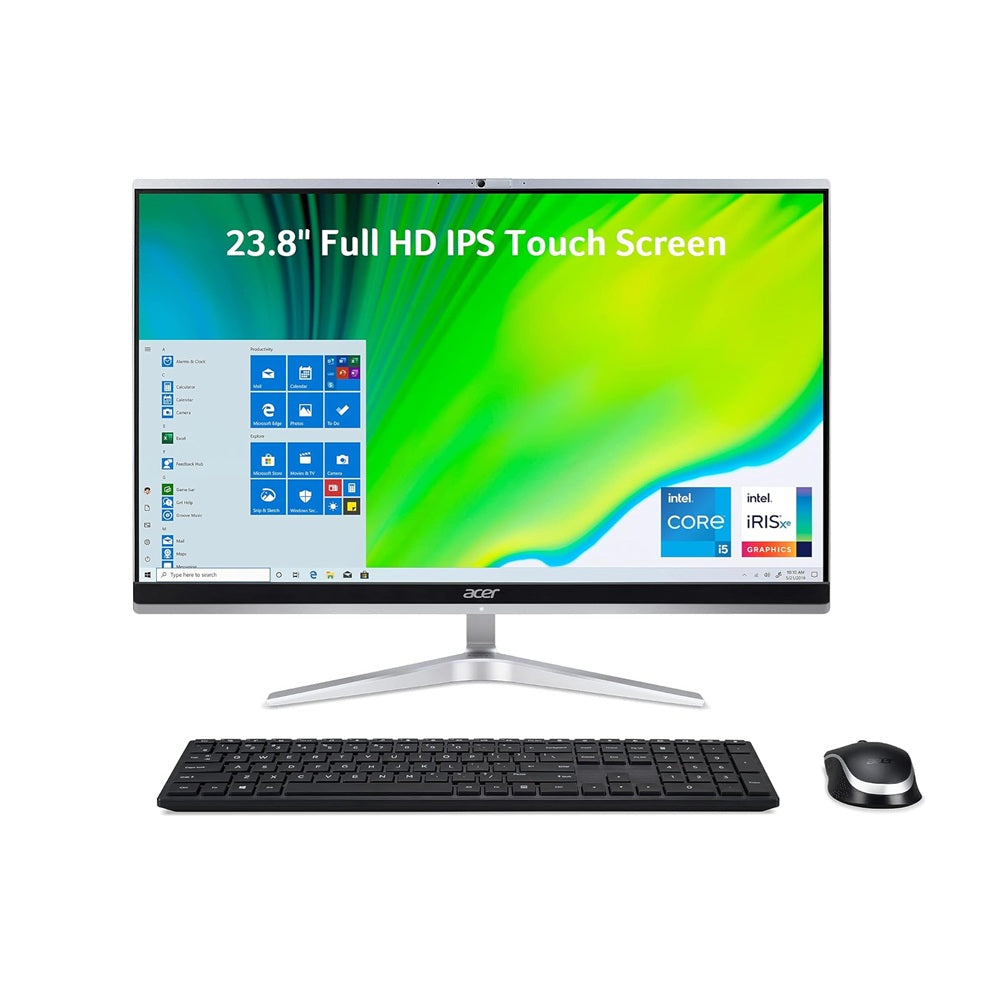 Acer Aspire C24-1651 All-in-One i5-1135G7 8GB/1.5TB MX450 2GB 24″ FHD IPS Touch Silver - 1