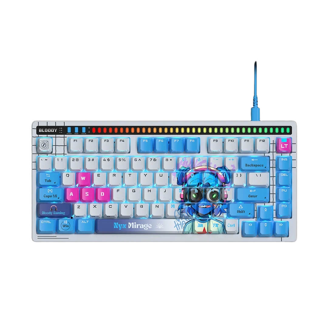 Bloody AT75 Alpha Nyx Mirage Optical Switch Wired Gaming Keyboard 75% - 1