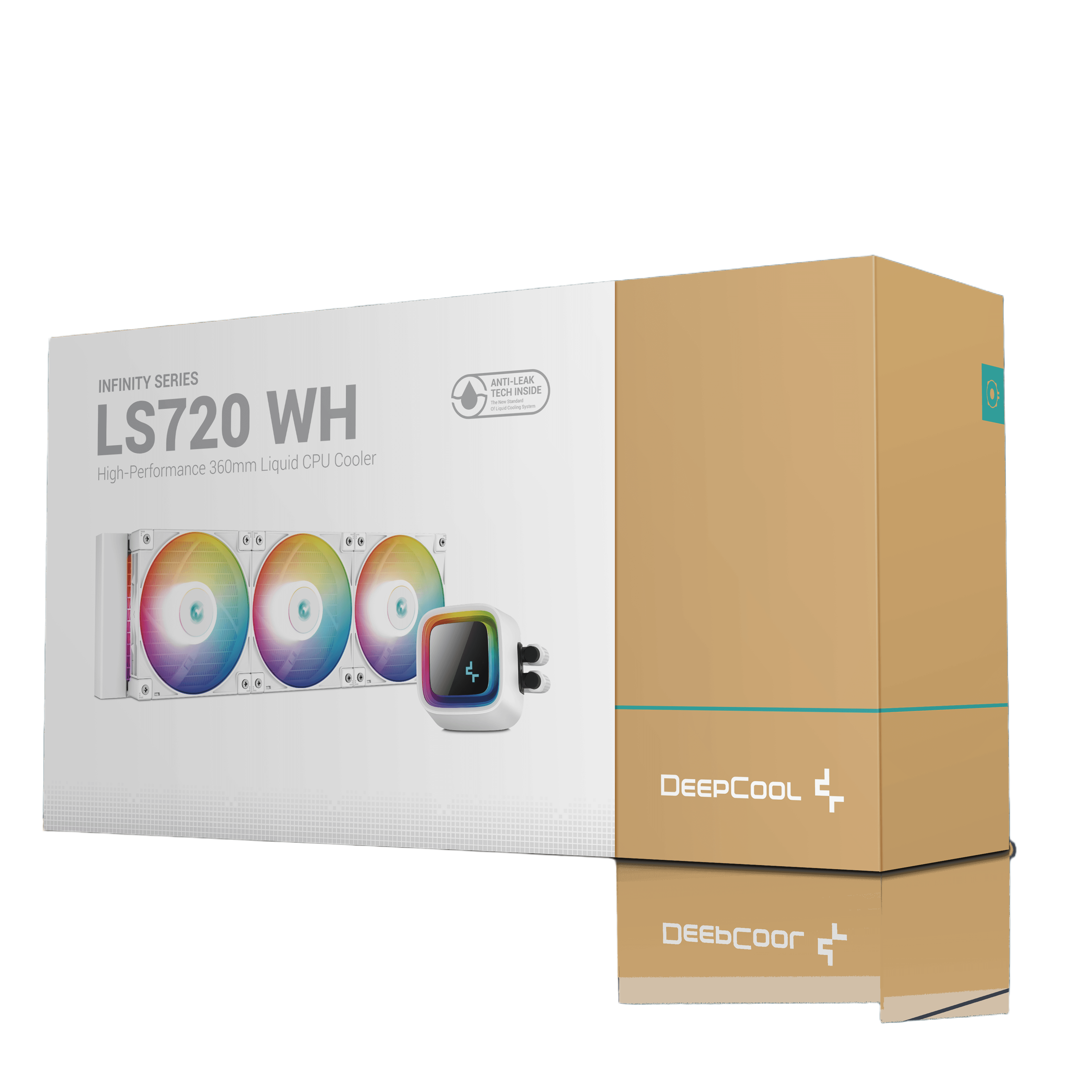 DeepCool LS720 360mm AIO Liquid CPU Cooler White - 1