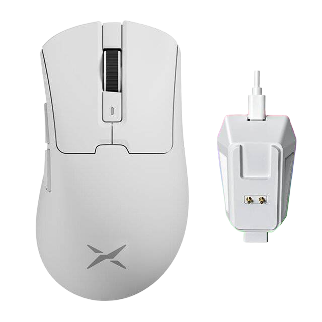 Delux M900 Wireless Ergonomic 30000 DPI Mouse White - 1