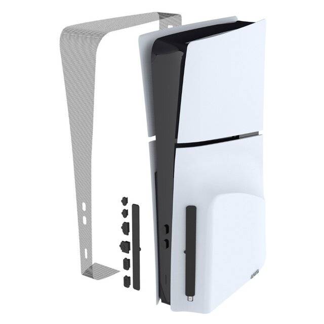 Ipega PS5 Slim 8-in-1 Dust Cover & Plug Kit Black - 1