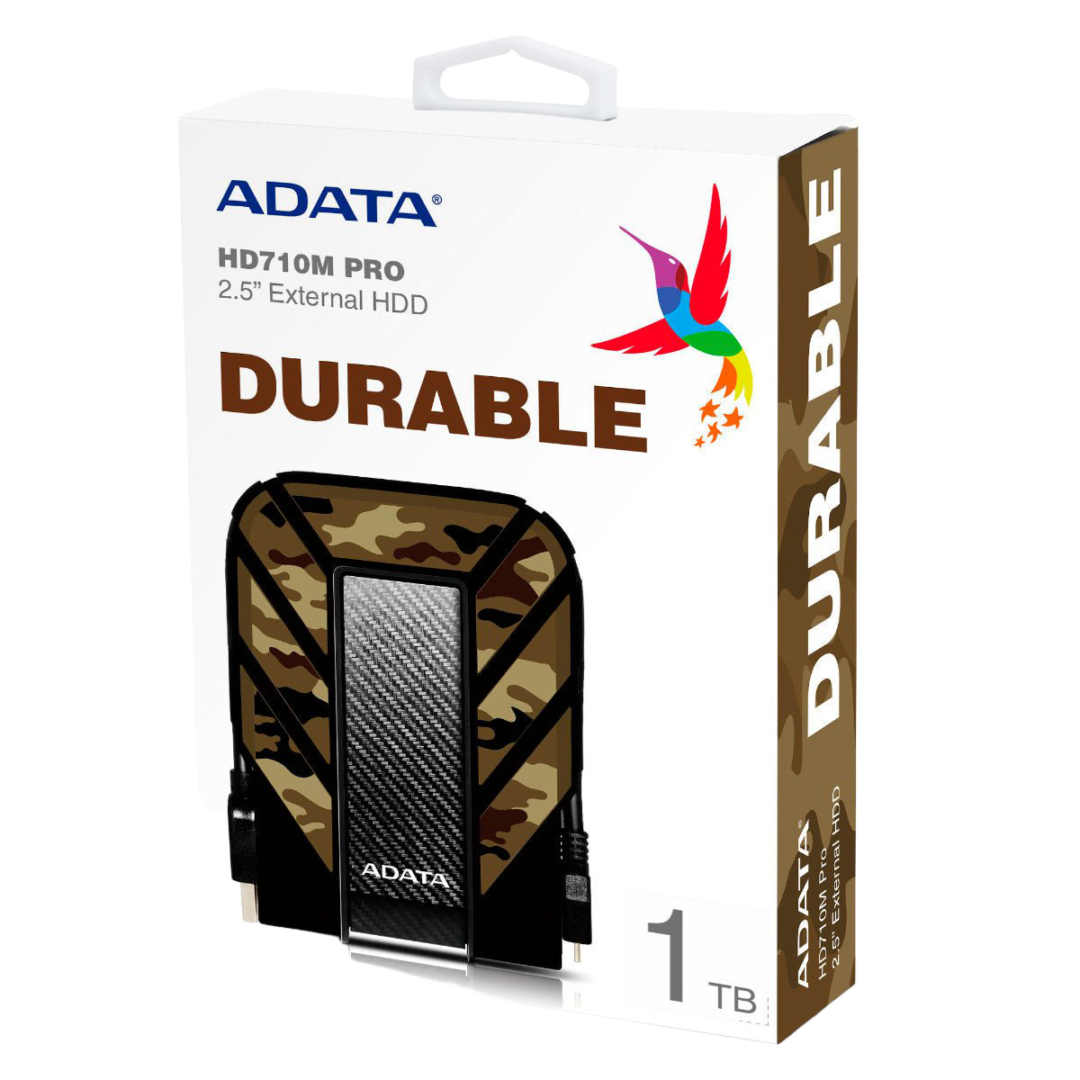 ADATA HD710M Pro 1TB USB 3.2 External Hard Drive Rugged Camo - 1