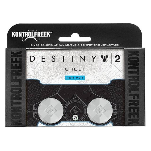 KontrolFreek Destiny 2 Ghost Performance Thumbsticks for PS4 Gray - 1