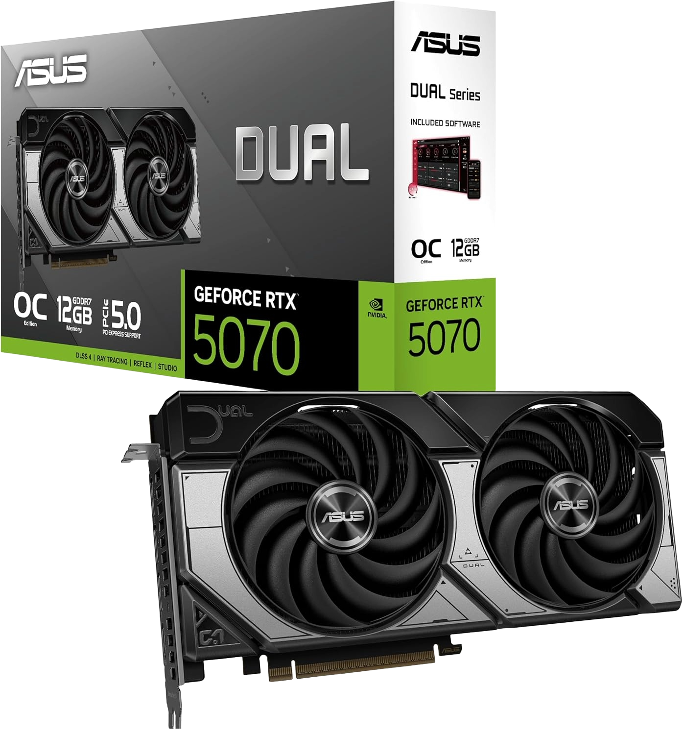 ASUS Dual GeForce RTX 5070 12GB GDDR7 OC Edition - 1