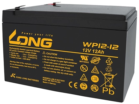 بطارية LONG WP12-12 12V 12Ah Lead Acid Rechargeable - 1