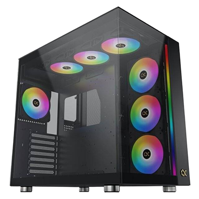 XIGMATEK Aqua Ultra Air Mid-Tower ATX Case Black Tempered Glass - 1