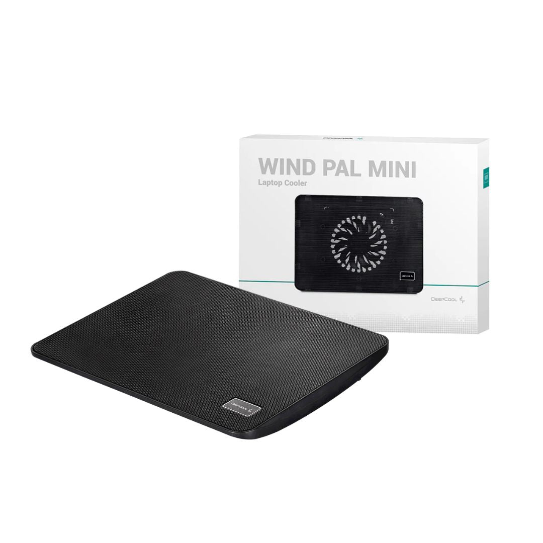 DeepCool Wind Pal Mini Laptop Cooling Pad 140mm Black Blue LED - 1