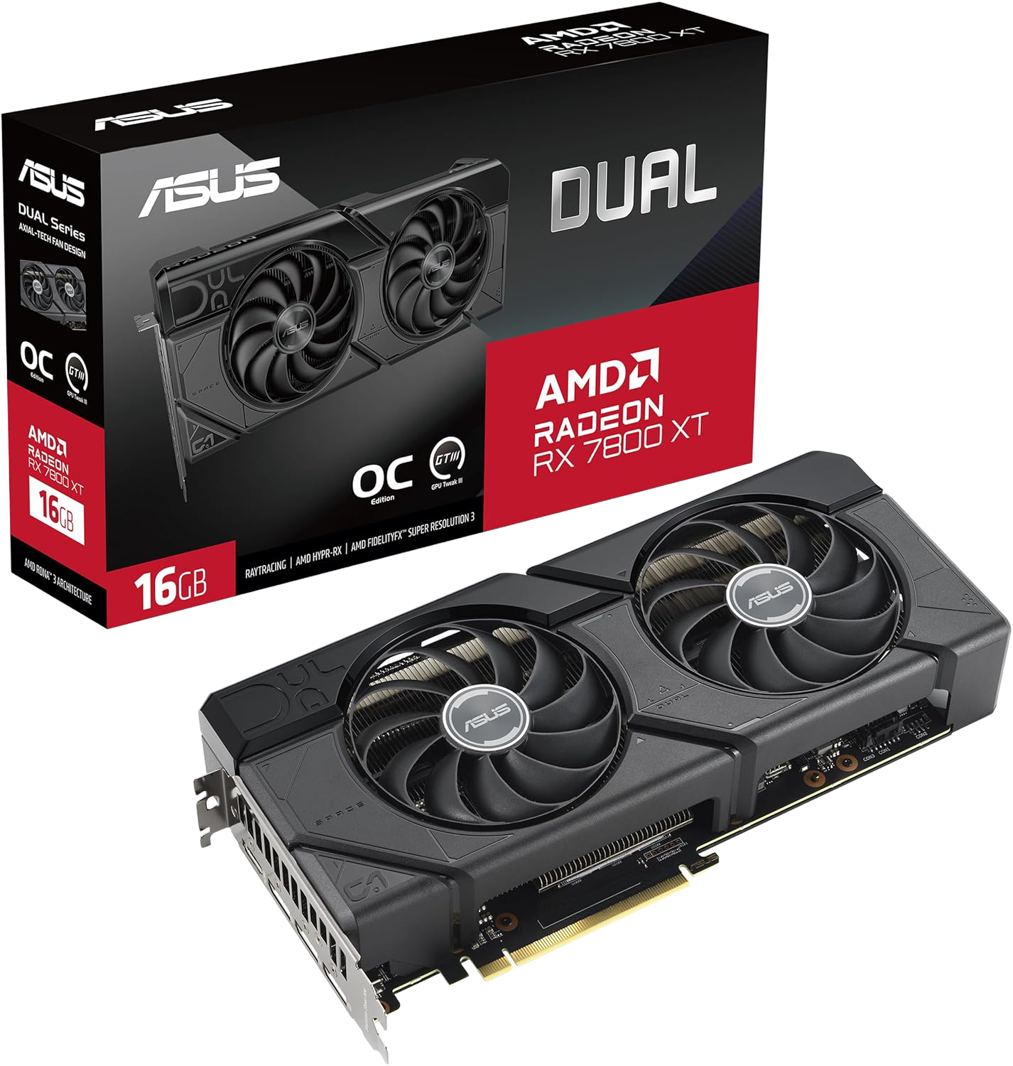 ASUS Dual Radeon RX 7800 XT 16GB GDDR6 OC Edition - 1