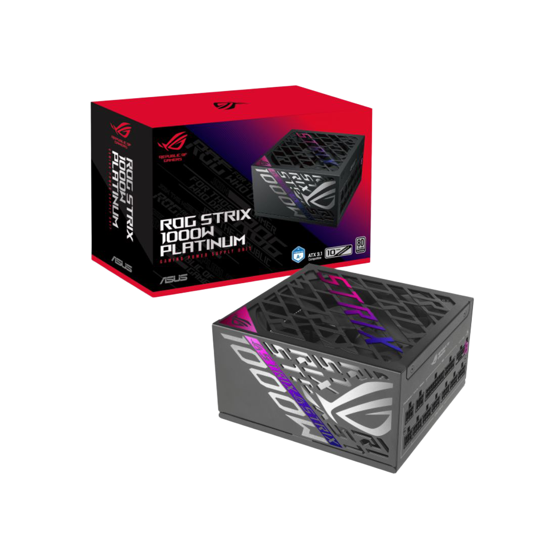 ASUS ROG STRIX GAMING 1000P, Full Modular, 1000W 80+ Platinum, PCIe 5.1, Black - 1