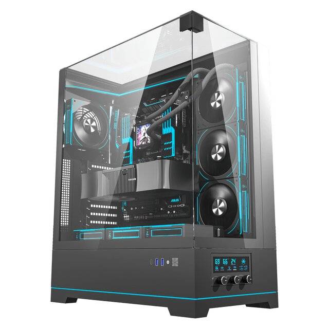 كيس DarkFlash DY450L Pro Mid-Tower ATX أسود RGB - 1