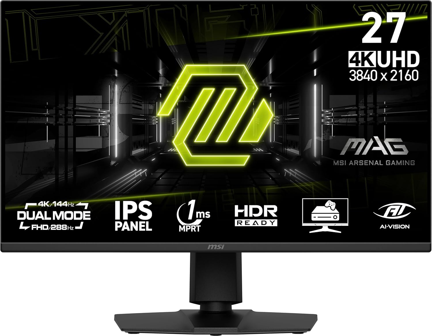 شاشة MSI MAG 275UPD E14 27″ 4K 144Hz IPS - 1