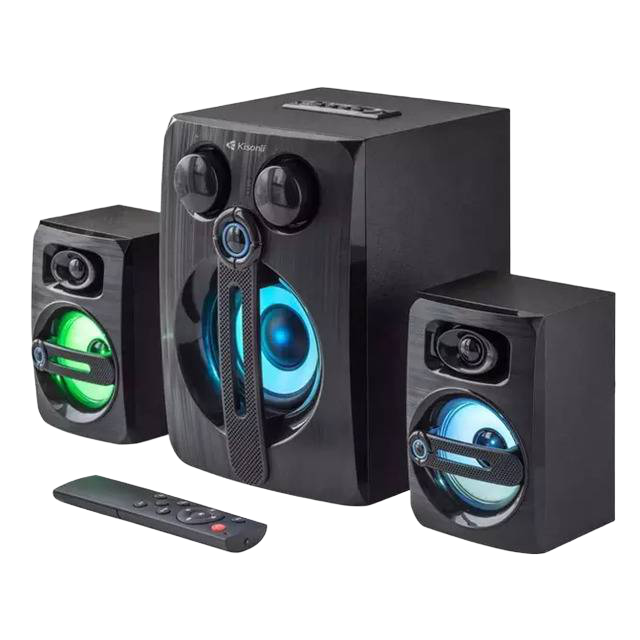 Kisonli TM-9000A 2.1 Subwoofer Wireless Speaker RGB - 1