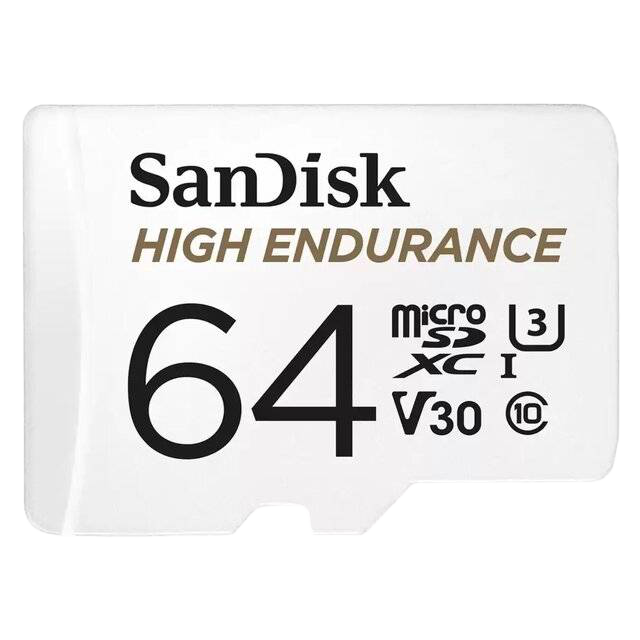 SanDisk High Endurance 64GB microSDXC UHS-I Memory Card - 1