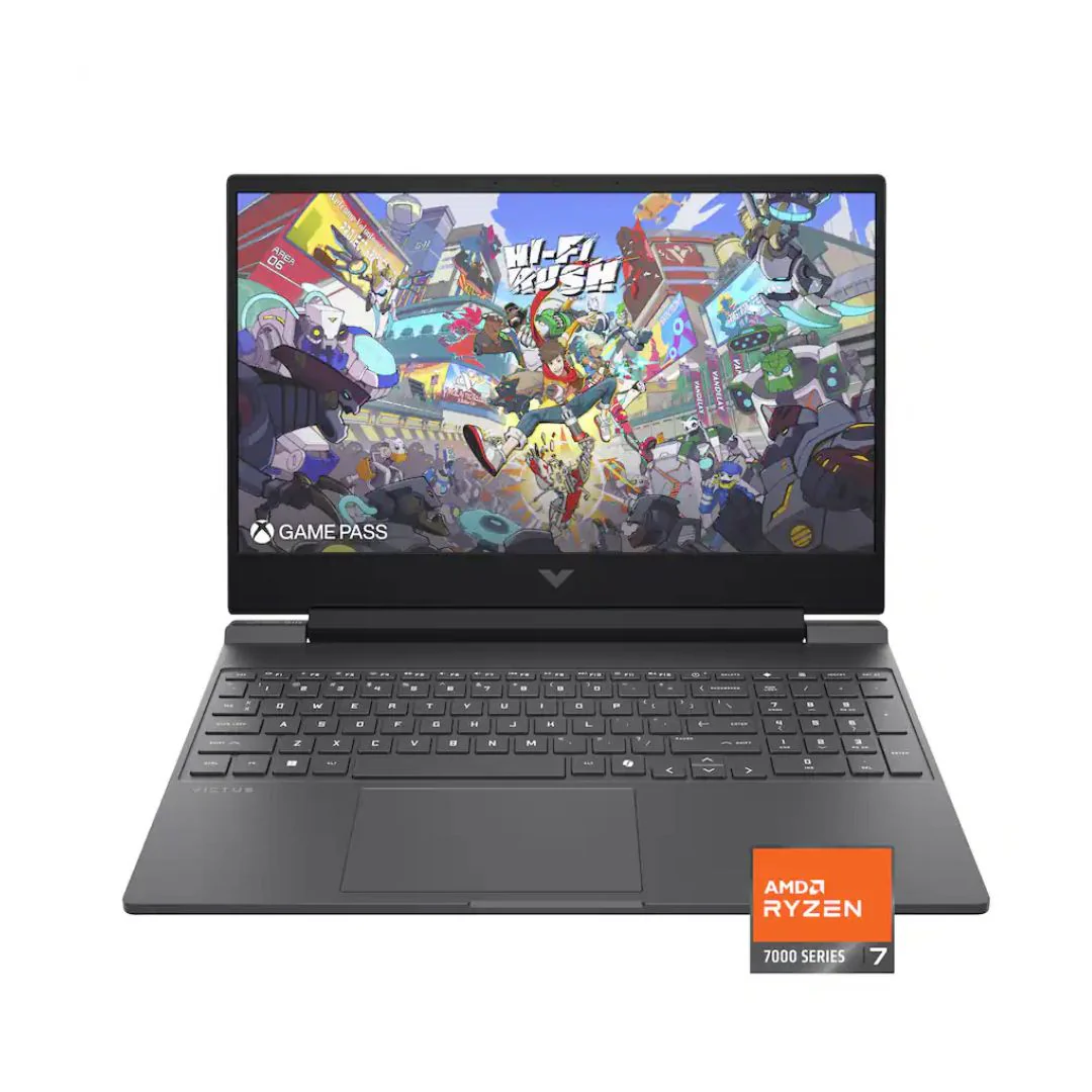 HP Victus 15-fb3093dx, AMD Ryzen 7-7445HS, 16GB RAM, 512GB SSD, NVIDIA RTX 4050 6GB, 15.6" FHD 144Hz, Silver - 1