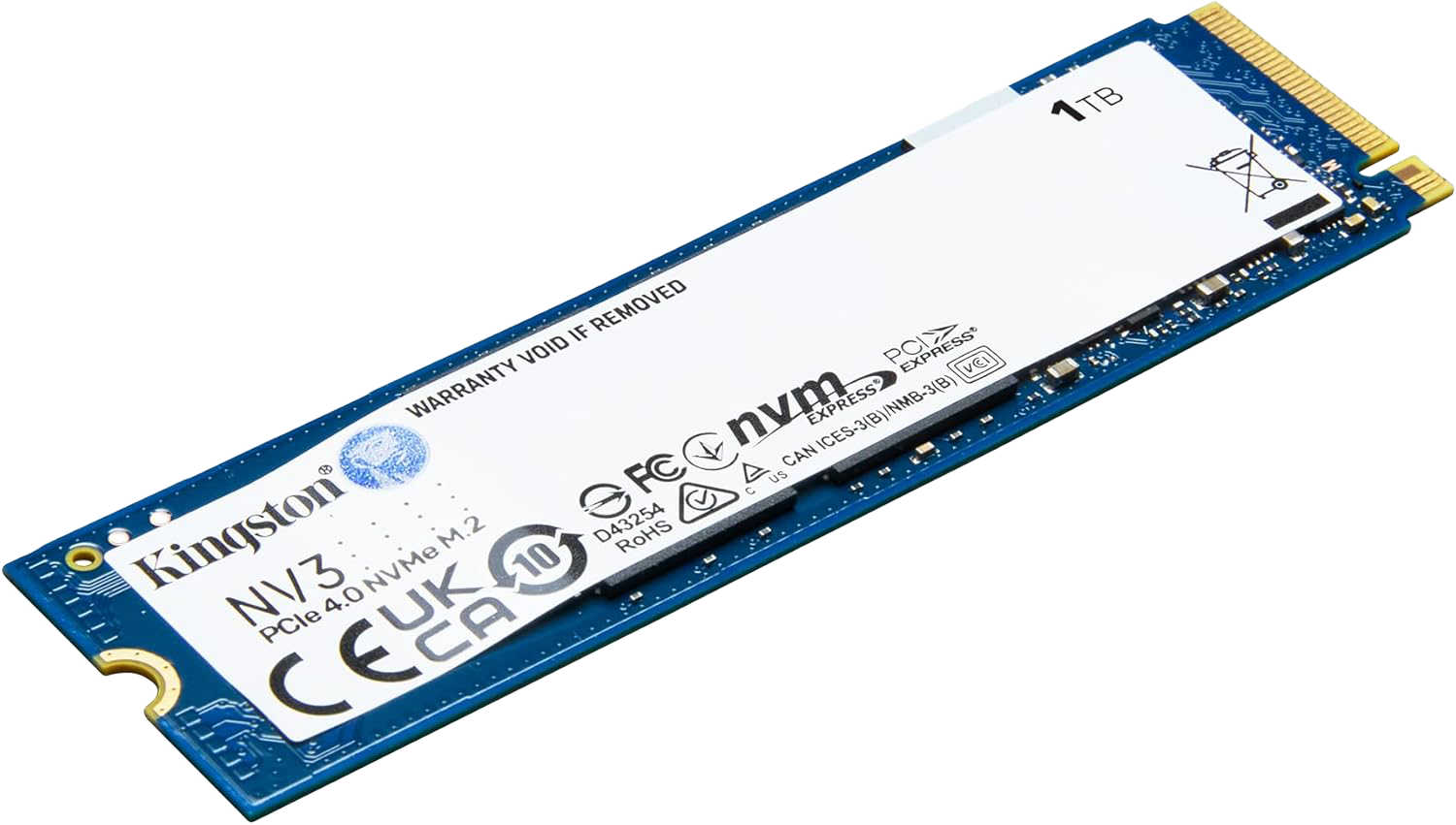 Kingston NV2 1TB NVMe M.2 PCIe 4.0 Internal SSD - 1