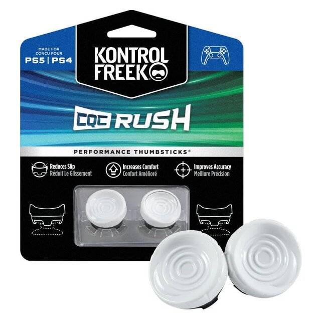 KontrolFreek CQC Rush Performance Thumbsticks for PS4/PS5 White - 1