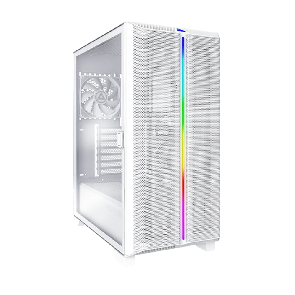 كيس Montech Sky One Lite Mid-Tower ATX أبيض ARGB - 1