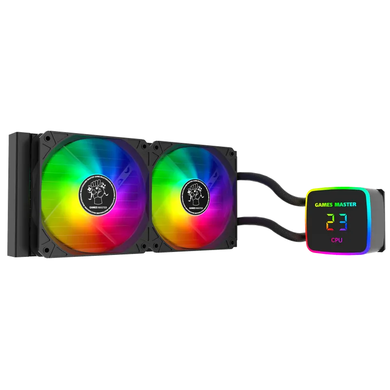 مبرد Games Master AIO سائل 240mm أسود - 1