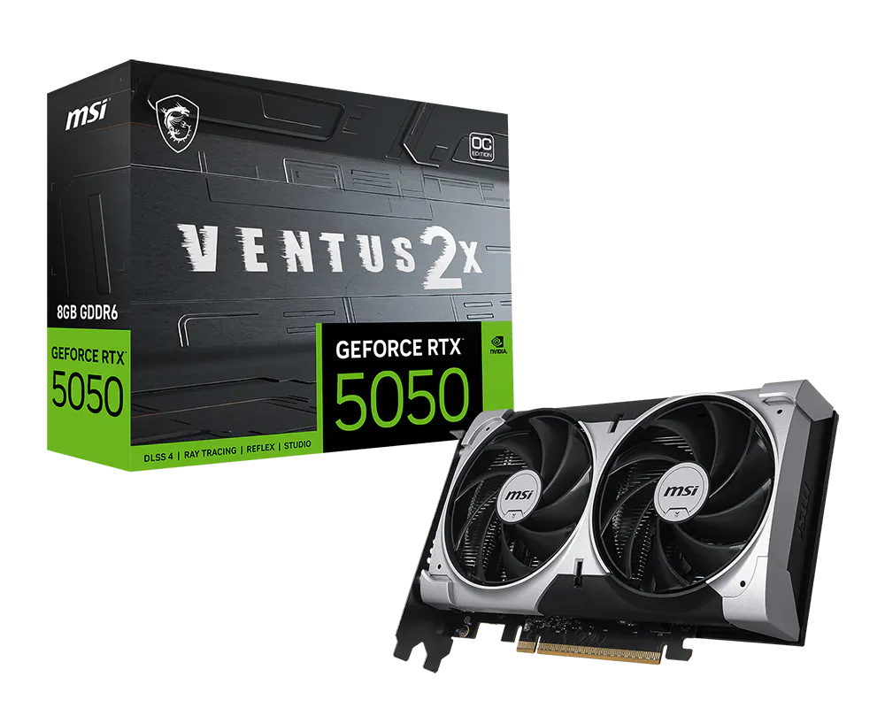 MSI Ventus GeForce RTX 5050 8GB GDDR6 OC Edition - 1