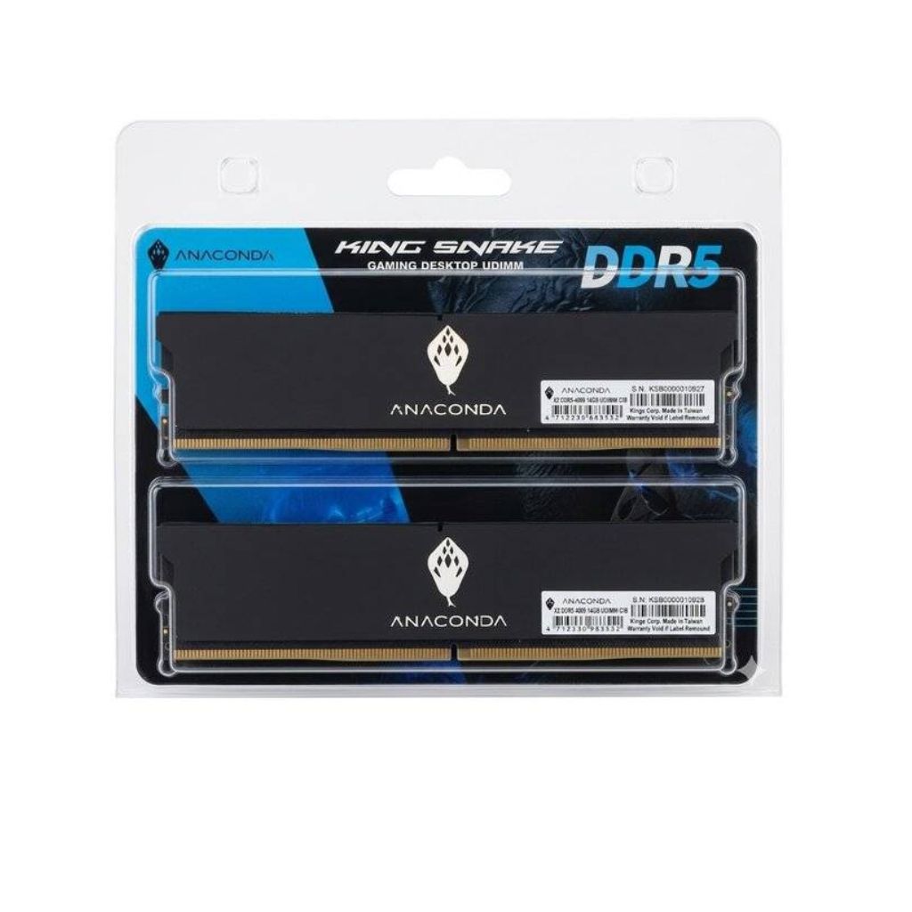 رام Anaconda King Snake DDR5 32GB (2x16GB) 6000MHz أسود - 1
